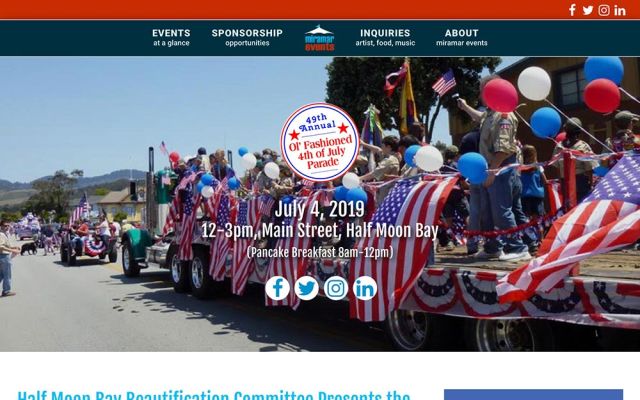 Miramar Events   Half Moon Bay Ol Fashioned Fourth of July